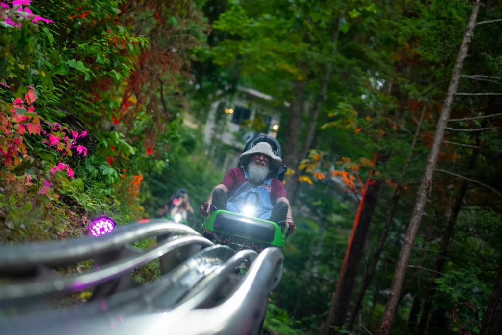 Night rides are even more thrilling on this Gatlinburg mountain coaster.