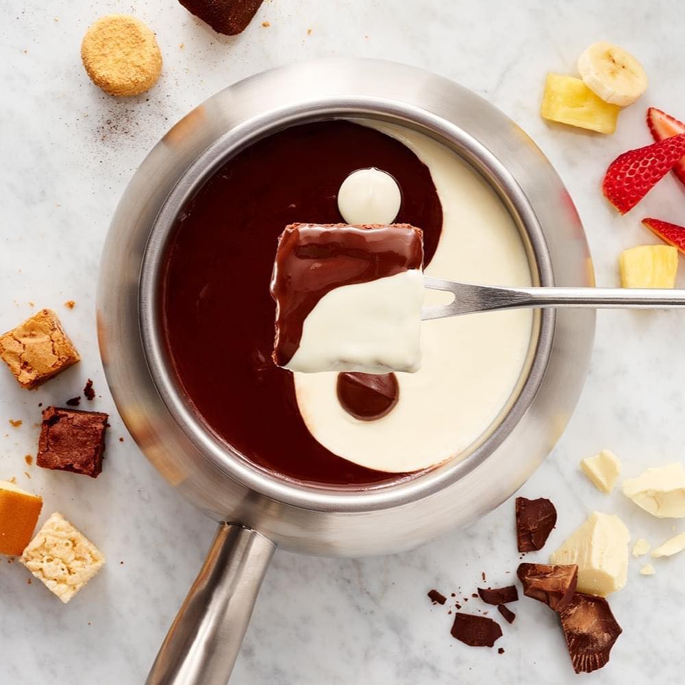 Chocolate fondue at The Melting Pot in Gatlinburg, TN